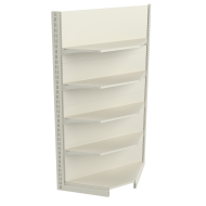 Фото Стеллаж угловой металлический 1930х800х500 мм на 5 полок