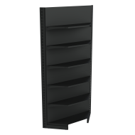 Фото Стеллаж угловой металлический 2235х800х400 мм на 6 полок