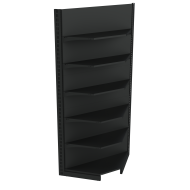 Фото Стелаж кутовий металевий 2235х800х500 мм на 6 полиць