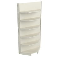 Фото Стеллаж угловой металлический 2235х800х500 мм на 6 полок