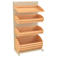 Стеллаж хлебный металлический 1930х1330х500 мм на 4 полки