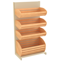 Стеллаж хлебный металлический 1930х1330х500 мм на 4 полки